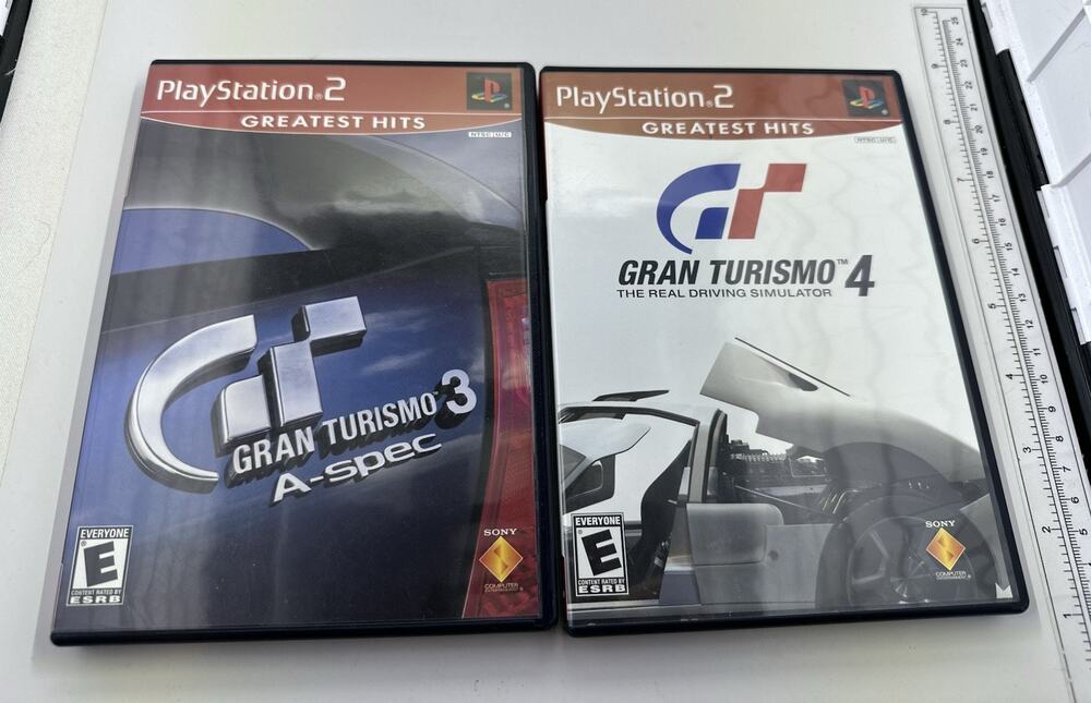 Gran Turismo 3 A-Spec & Gran Turismo 4 Sony PS2 Game PlayStation 2 Racing Retro